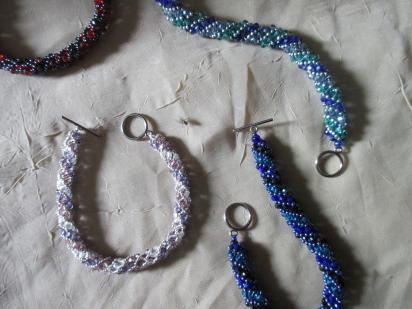 Beaded Bracelets - crystal and seed beads