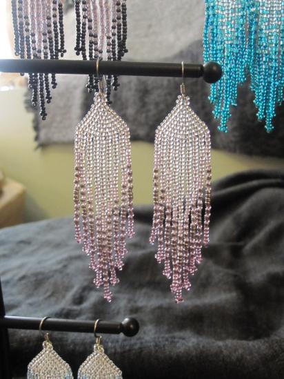 Beaded Fringe Earrings