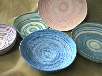 Rope Bowls,  Handmade Cotton Rope Bowls