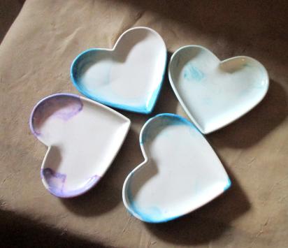 Molds - Heart Tray Casting Mold - for Epoxy, Clay or other casting medium