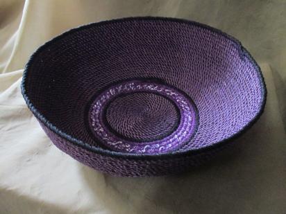 Rope Basket, Wrap Basket, Storage, Catch All, Rope Bowl