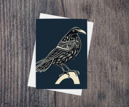 Raven - Large Cards, Notecards, Birthday, Invites