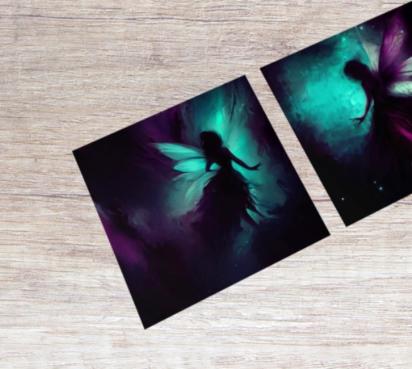 Fairy Greeting Cards, Set of 3 Designs, Bulk Pack of Cards