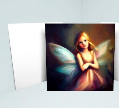 Fairy Cards, Large Note Card, Invites, Birthday, Gift Card