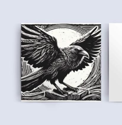 Raven - Large Cards, Notecards, Birthday, Invites