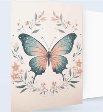 Butterfly Greeting Cards, Birthday, Invitations, Thank You Cards