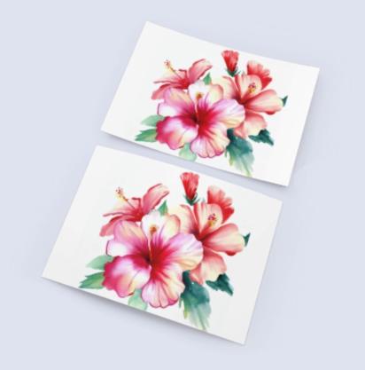 Hibiscus - Single Card or Bulk 10 Pack of Greeting Cards