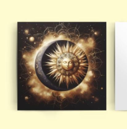 Sun and Moon - Greeting Cards