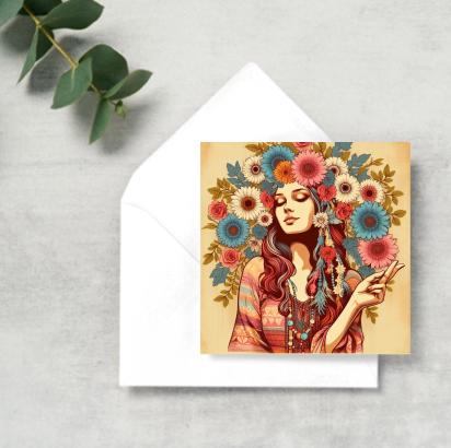 Greeting Cards, Large Note Card, Invites, Birthday, Gift Card