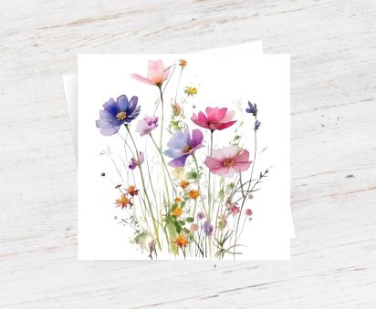 Wildflowers - Single Card or Bulk 10 Pack of Gift Cards