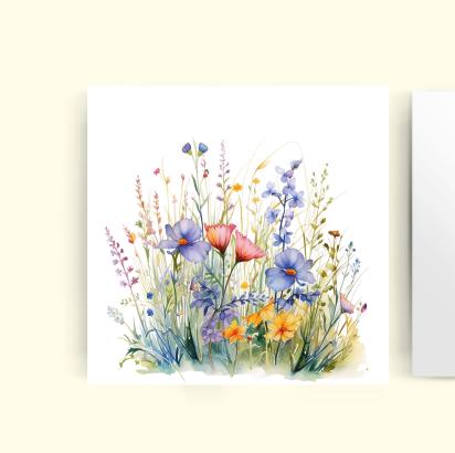 Wildflowers - Single Card or Bulk 10 Pack of Gift Cards