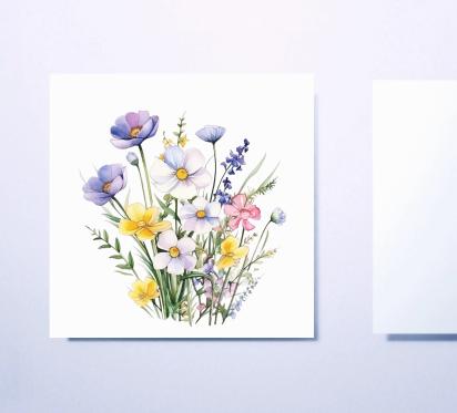 Wildflowers - Single Card or Bulk 10 Pack of Gift Cards