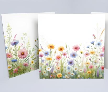 Set of Floral Gift Cards, 3 Designs, Bulk Pack of Cards