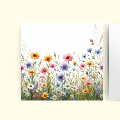 Wildflowers - Single Card or Bulk 10 Pack of Gift Cards