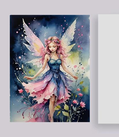 Fairy Greeting Cards, Set of 4 Designs, Bulk Pack of Cards