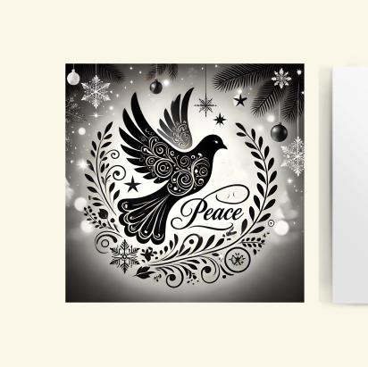 Dove of Peace - Bulk Pack of Christmas Greeting Cards, Holiday Cards, Square