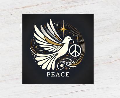 Dove of Peace - Bulk Pack of Christmas Greeting Cards, Holiday Cards, Square