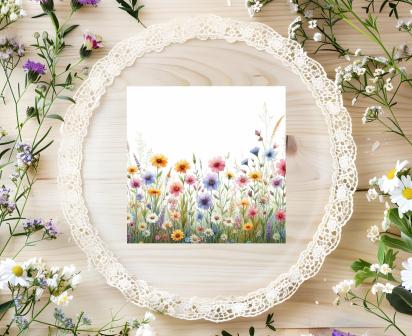 Wildflowers - Single Card or Bulk 10 Pack of Gift Cards