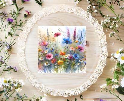Wildflowers - Single Card or Bulk 10 Pack of Gift Cards