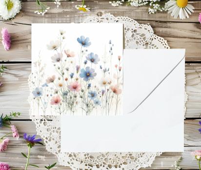 Wildflowers - Single Card or Bulk 10 Pack of Gift Cards