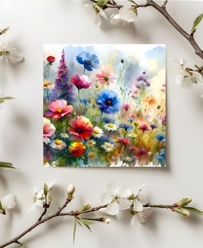 Wildflowers - Single Card or Bulk 10 Pack of Gift Cards