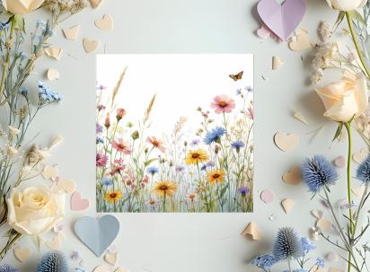 Wildflowers - Single Card or Bulk 10 Pack of Gift Cards