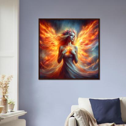 Fire Fairy - Original Art Print - Framed or Unframed