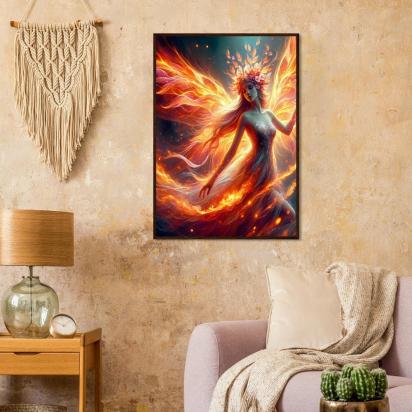 Fire Fairy - Original Art Print - Framed or Unframed