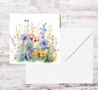 Wildflowers - Single Card or Bulk 10 Pack of Gift Cards