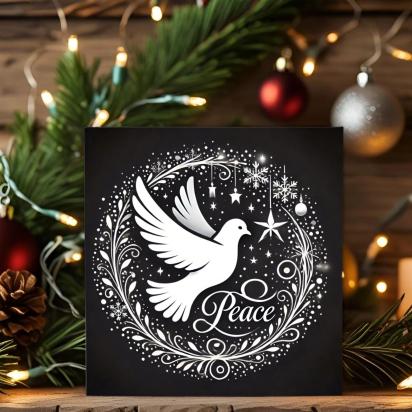 Dove of Peace - Christmas Card - Single or Bulk Pack of Christmas Greeting Cards