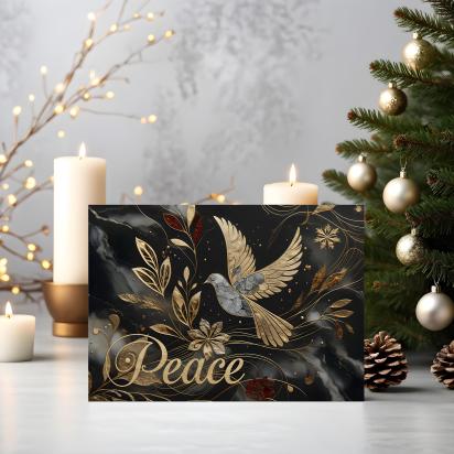 Dove of Peace - Christmas Card - Single or Bulk Pack of Christmas Greeting Cards