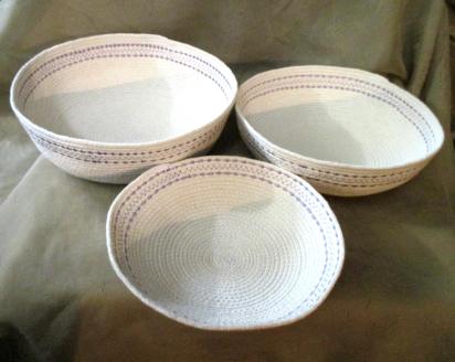 Cotton Rope Basket, Gift Basket, Catch all bowl