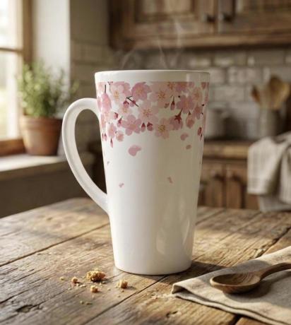 Latte 17oz Ceramic Mug - Coffee or Tea Cup, Extra Tall