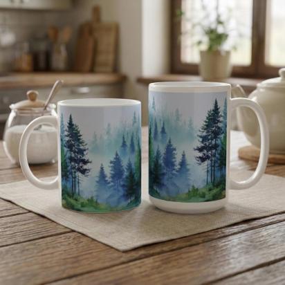 Trees - Cup Set - Forest Large and Small Mugs