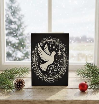 Dove of Peace - Christmas Card - Single or Bulk Pack of Christmas Greeting Cards