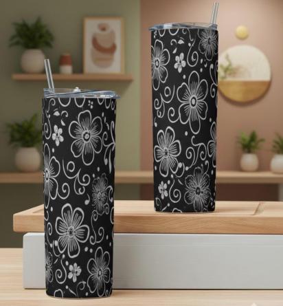 Extra Large Skinny Tumbler, 30oz and 20oz Stainless Steel Travel Mugs with Lids