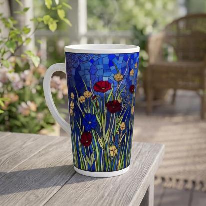 Latte 17oz Ceramic Mug - Coffee or Tea Cup, Extra Tall