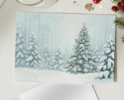 Cards - Winter Forest - Christmas Cards, in singles or bulk packs