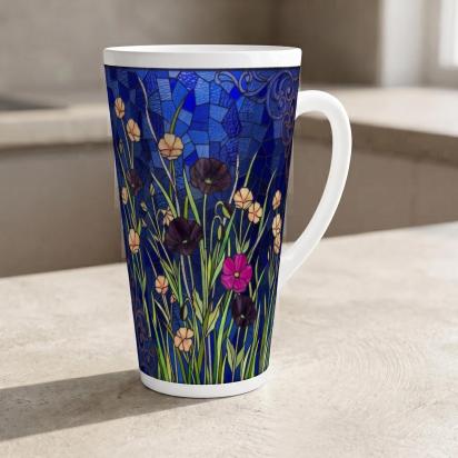 Latte 17oz Ceramic Mug - Coffee or Tea Cup, Extra Tall