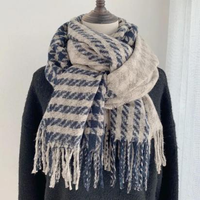 Winter Scarf, Unisex Wide Scarf, Blanket Shawl, Wrap
