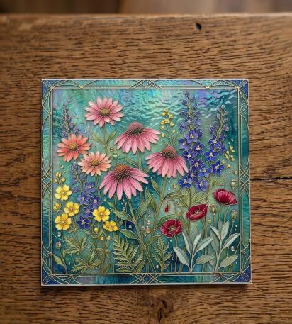 Flowers - Original Art Card - Single Card or Bulk 10 Pack of Gift Cards