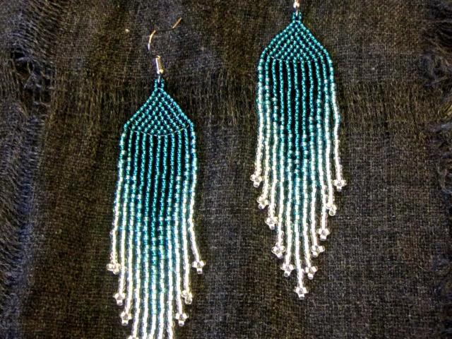 Beaded Fringe Earrings