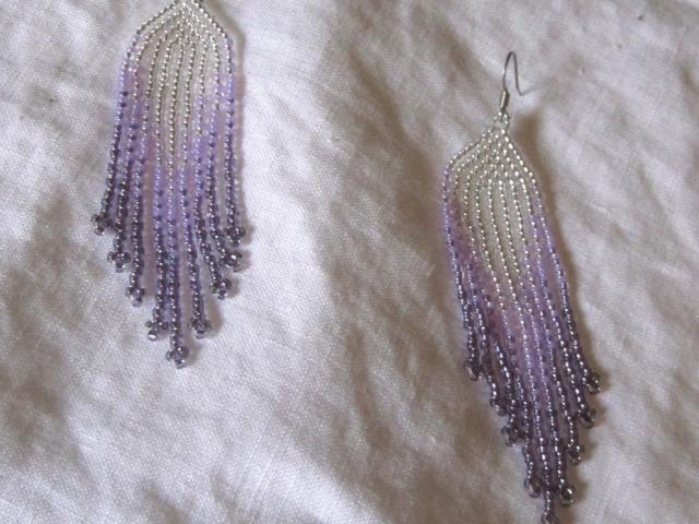 Beaded Fringe Earrings