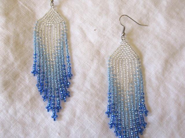 Beaded Fringe Earrings