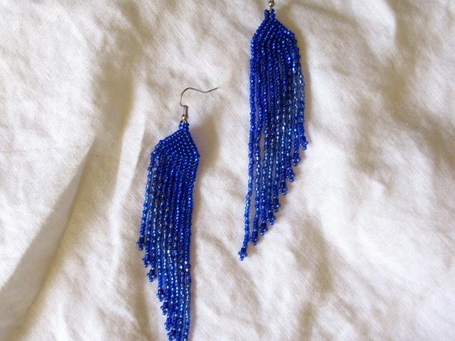 Beaded Fringe Earrings