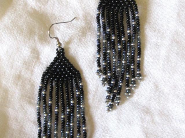 Beaded Fringe Earrings