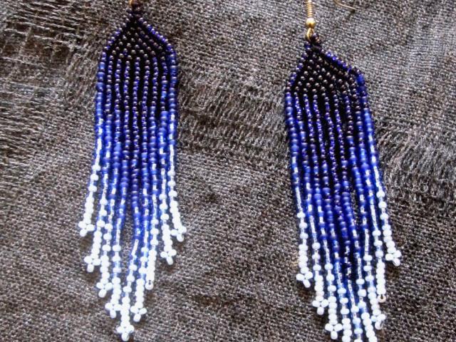 Beaded Fringe Earrings