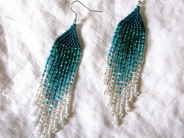 Beaded Fringe Earrings