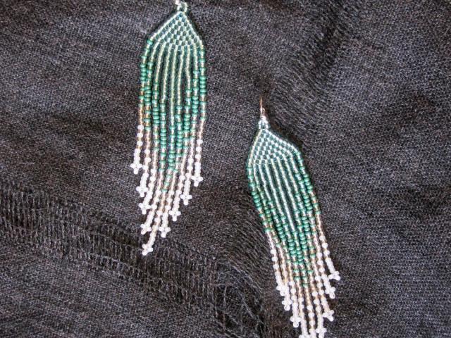 Beaded Fringe Earrings