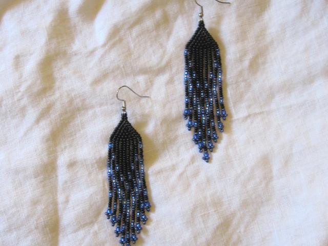 Beaded Fringe Earrings